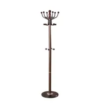 Вешалка-стойка  "CR-282", металл/мрамор, 1,8 м, на диске диаметром 36 см, 6 крючков + 4 дополнительных, коричневая, 601745